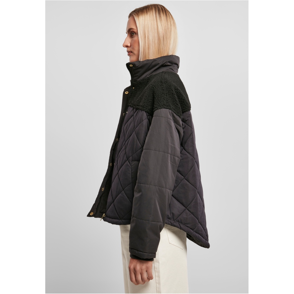 Urban Classics - Oversized Diamond Quilt Puffer jacket - Black